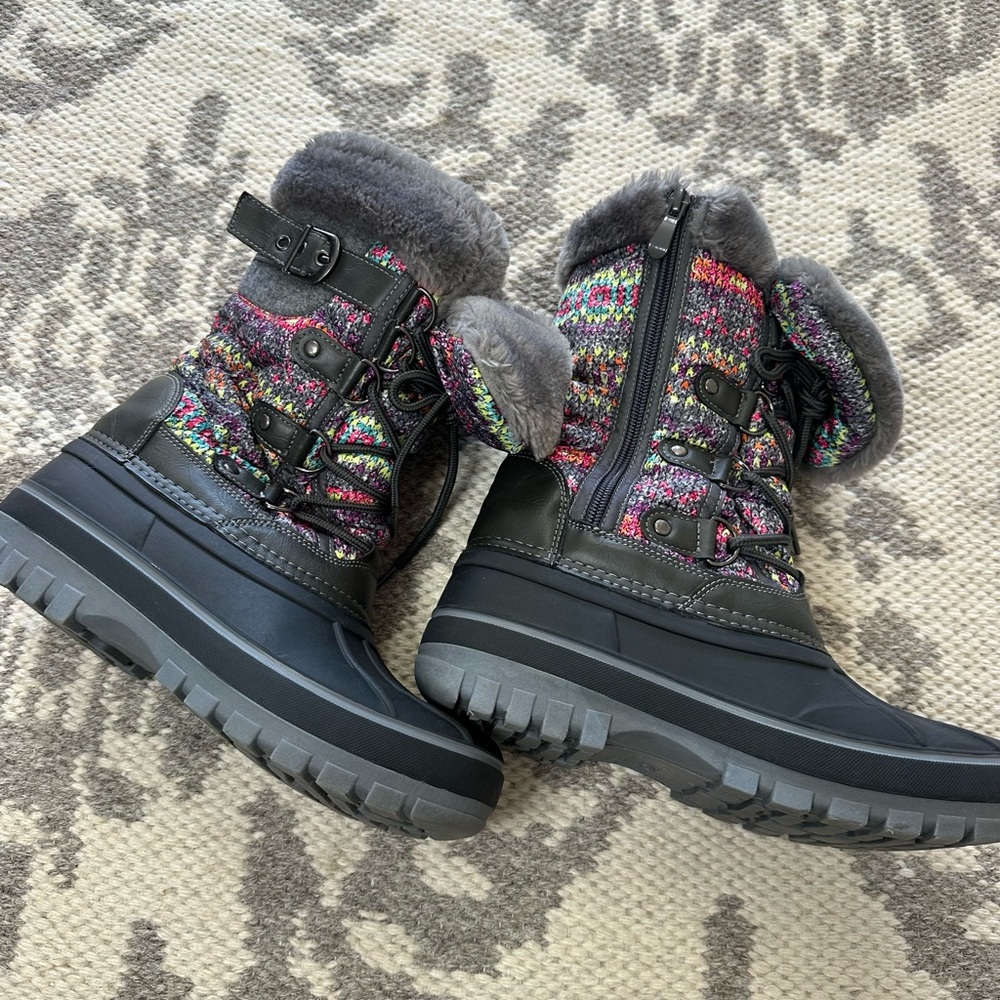 Colorful Girls Snow Boots